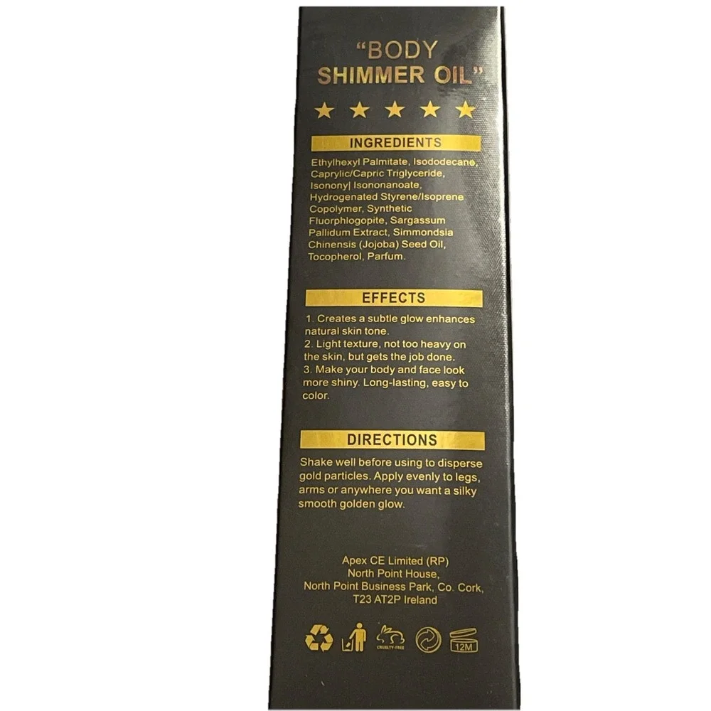 Body Shimmer‎ Oil & Face Brightener, Long-Lasting Glow Luminizer